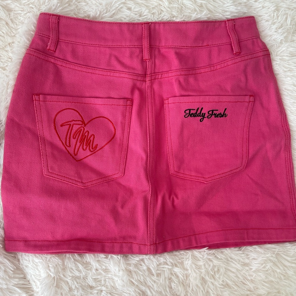 Teddy Fresh Pink Denim Skirt-Trixie Mattel
